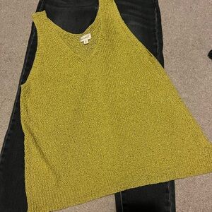 Hem & Thread Mustard Yellow Knit Tank Top